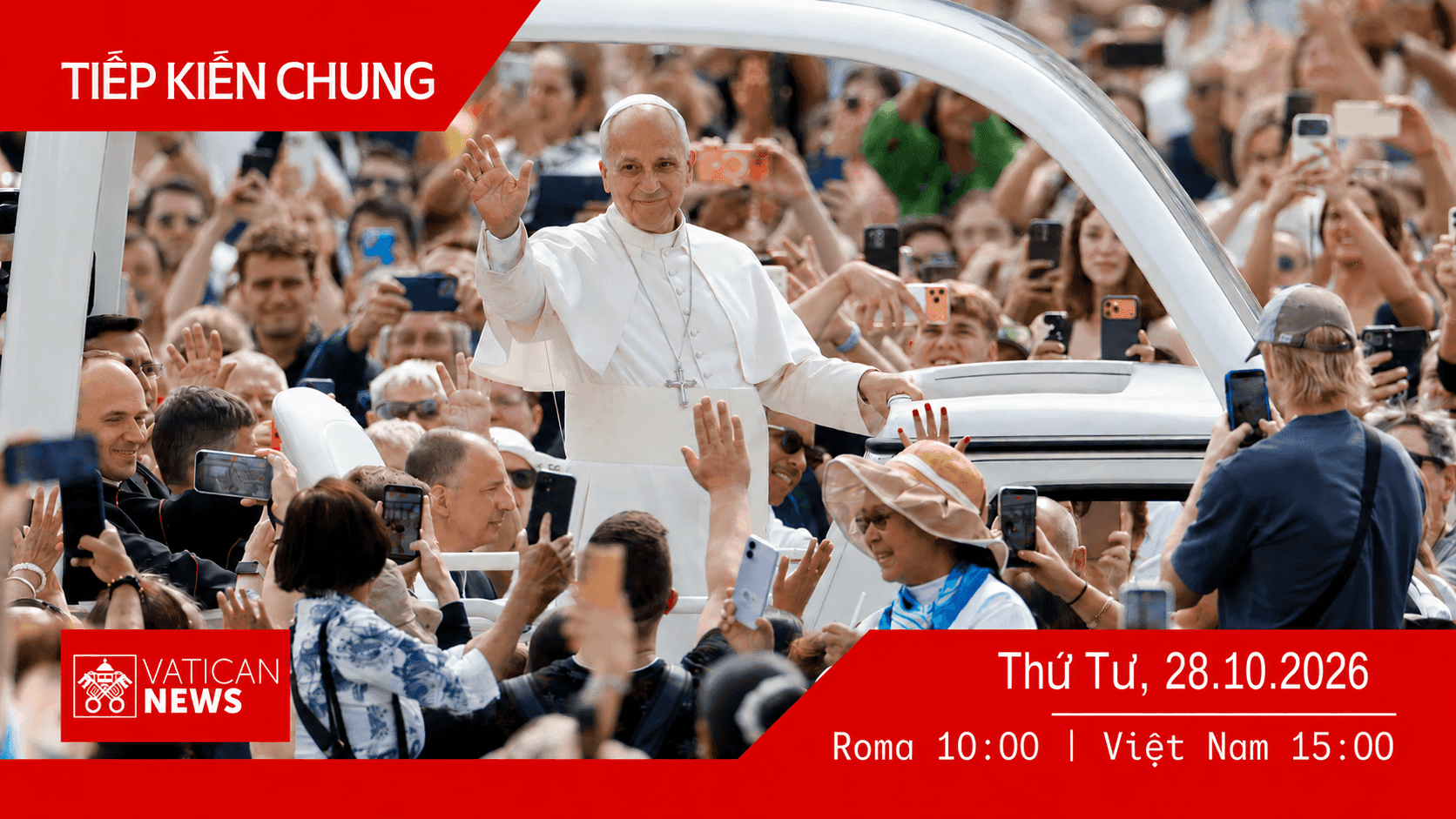 Tiếp kiến chung 28/10/2026 - ĐTC Lêô XIV: Đức tin được mời gọi trở thành văn hóa để đến với mọi người