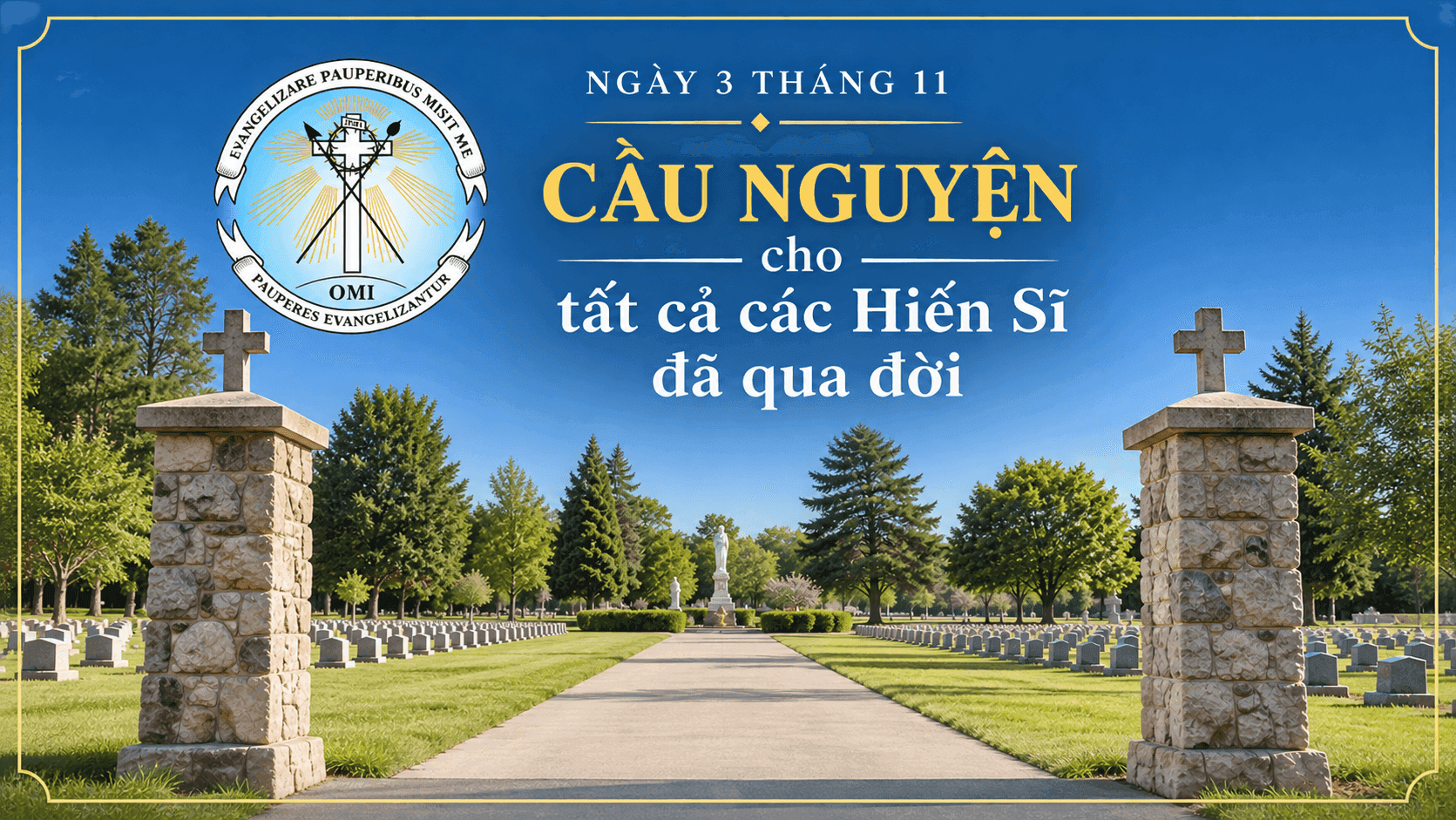 Ngày 3 tháng 11: Cầu nguyện cho tất cả các Hiến Sĩ đã qua đời