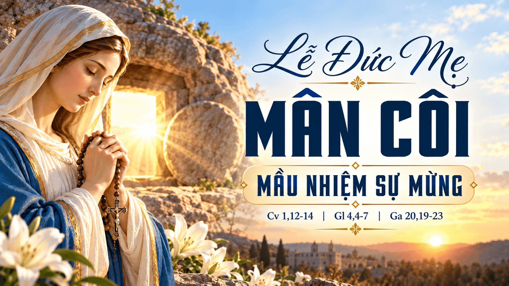 Lễ Đức Mẹ Mân Côi – Mầu nhiệm Sự Mừng