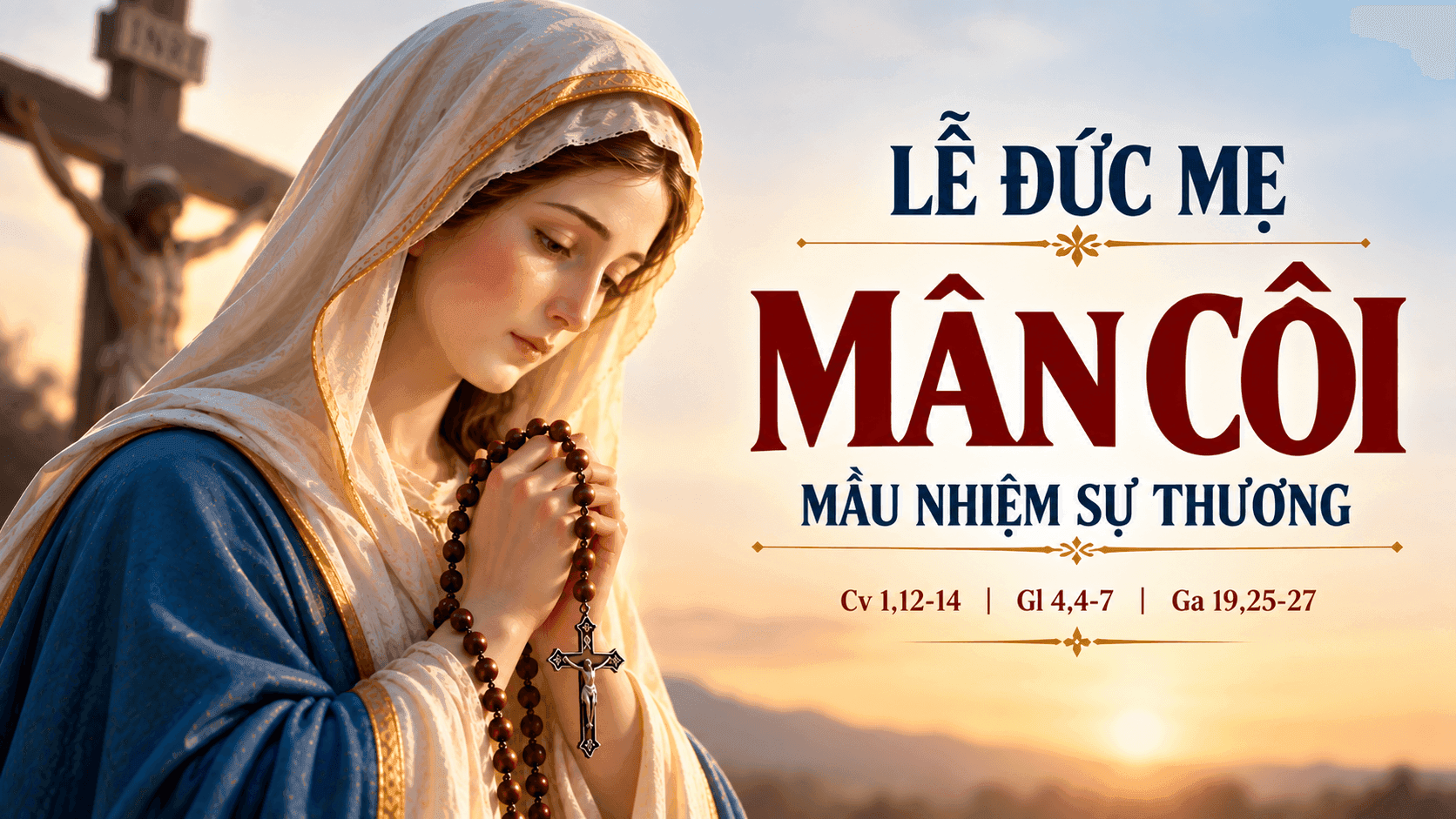 Đức Mẹ Mân Côi – Mầu nhiệm Sự Thương